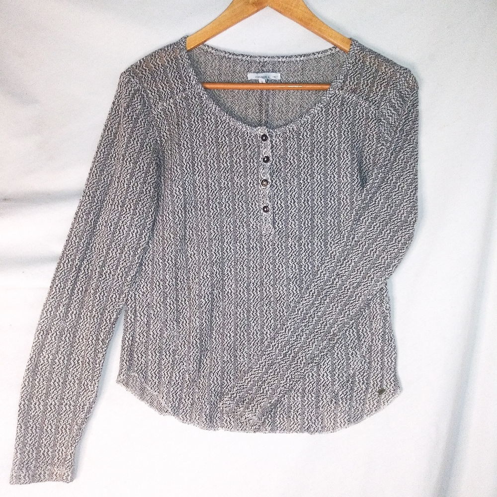 O'Neill gray knitted long sleeve shirt
